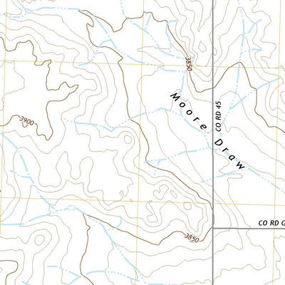 United States Geological Survey Moore Draw SE, CO (2022, 24000-Scale) digital map