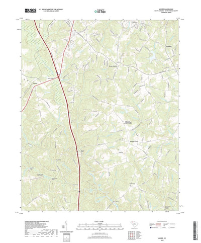 United States Geological Survey Moore, SC (2020, 24000-Scale) digital map