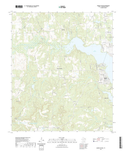 United States Geological Survey Moore Station, TX (2022, 24000-Scale) digital map