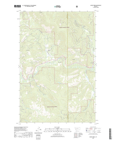 United States Geological Survey Moose Creek, MT (2020, 24000-Scale) digital map