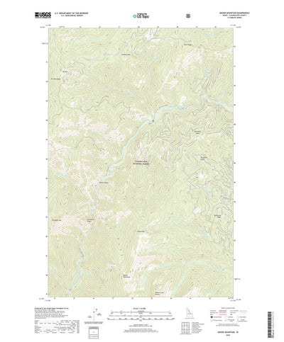 United States Geological Survey Moose Mountain, ID (2020, 24000-Scale) digital map