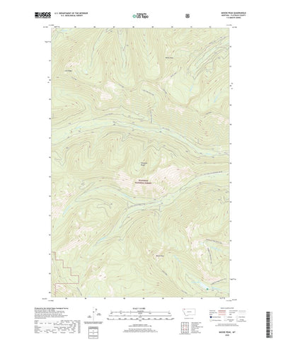 United States Geological Survey Moose Peak, MT (2020, 24000-Scale) digital map
