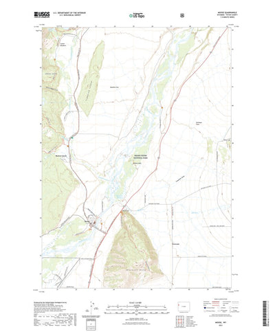 United States Geological Survey Moose, WY (2021, 24000-Scale) digital map