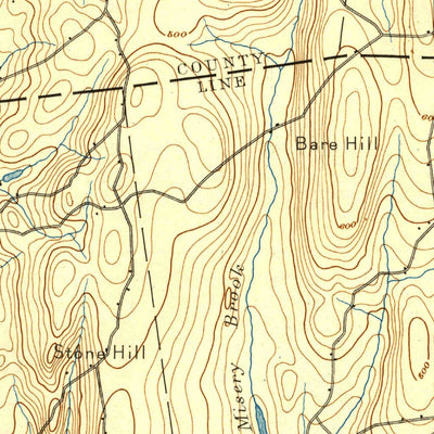 United States Geological Survey Moosup, CT-RI (1893, 62500-Scale) digital map
