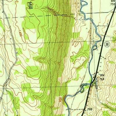 United States Geological Survey Moravia, NY (1943, 31680-Scale) digital map