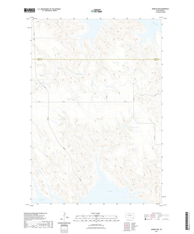 United States Geological Survey Moreau NW, SD (2021, 24000-Scale) digital map