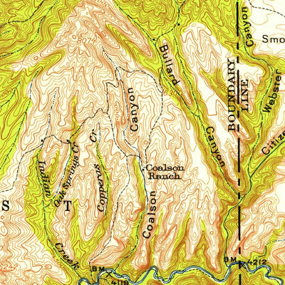 United States Geological Survey Morenci, AZ-NM (1913, 125000-Scale) digital map