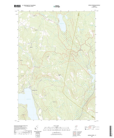 United States Geological Survey Morgan Center, VT (2021, 24000-Scale) digital map