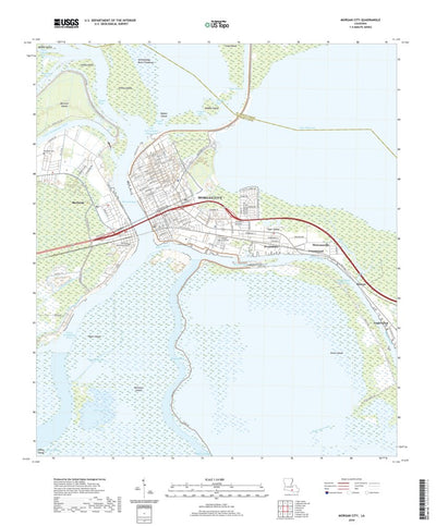United States Geological Survey Morgan City, LA (2020, 24000-Scale) digital map