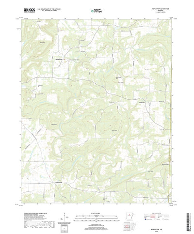 United States Geological Survey Morganton, AR (2020, 24000-Scale) digital map