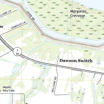 United States Geological Survey Morganza, LA (2020, 24000-Scale) digital map