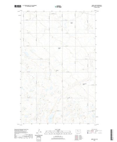 United States Geological Survey Mork Lake, ND (2020, 24000-Scale) digital map