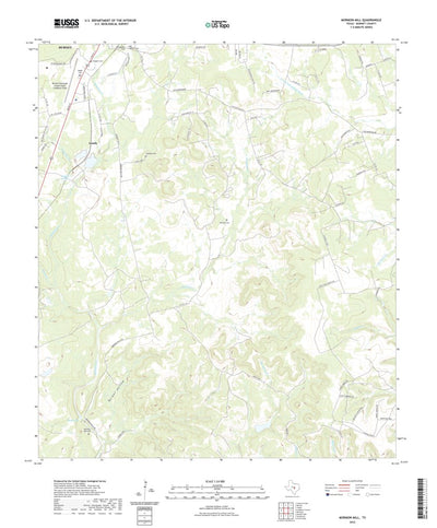 United States Geological Survey Mormon Mill, TX (2022, 24000-Scale) digital map