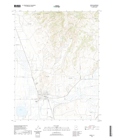 United States Geological Survey Moroni, UT (2020, 24000-Scale) digital map