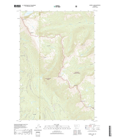 United States Geological Survey Morrell Lake, MT (2020, 24000-Scale) digital map
