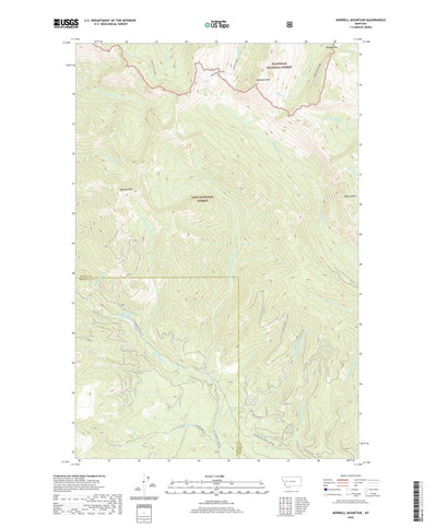United States Geological Survey Morrell Mountain, MT (2020, 24000-Scale) digital map