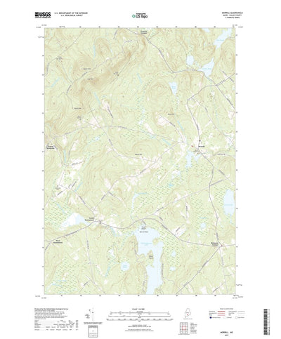 United States Geological Survey Morrill, ME (2021, 24000-Scale) digital map