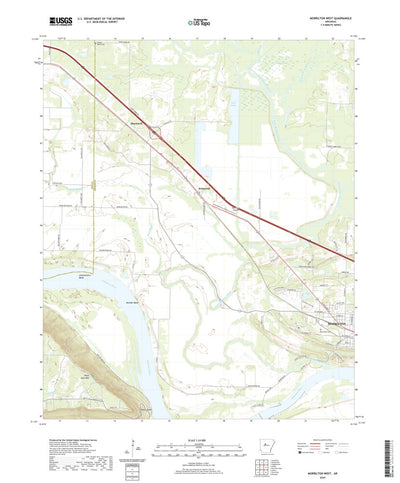 United States Geological Survey Morrilton West, AR (2020, 24000-Scale) digital map