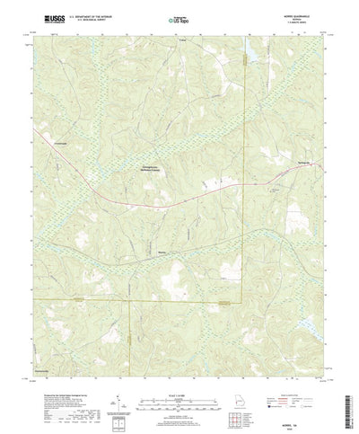 United States Geological Survey Morris, GA (2020, 24000-Scale) digital map