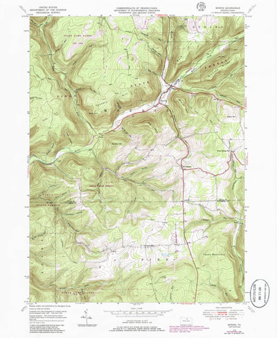 United States Geological Survey Morris, PA (1946, 24000-Scale) digital map