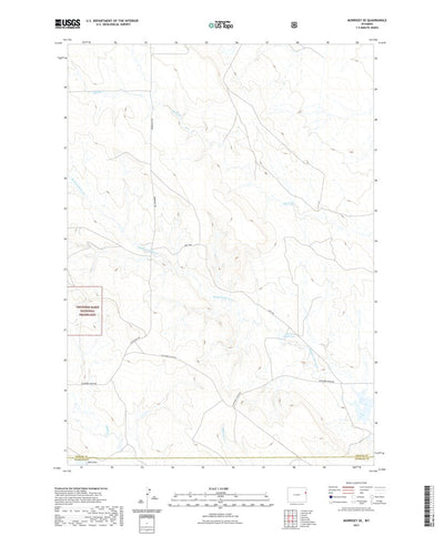 United States Geological Survey Morrisey SE, WY (2021, 24000-Scale) digital map