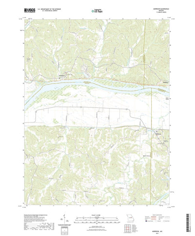 United States Geological Survey Morrison, MO (2021, 24000-Scale) digital map