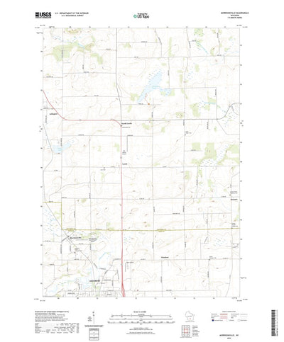 United States Geological Survey Morrisonville, WI (2022, 24000-Scale) digital map