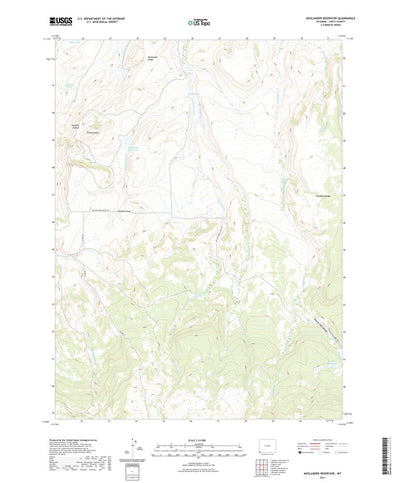 United States Geological Survey Moslander Reservoir, WY (2021, 24000-Scale) digital map