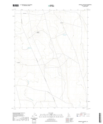 United States Geological Survey Mosquito Lake Butte, ID (2020, 24000-Scale) digital map