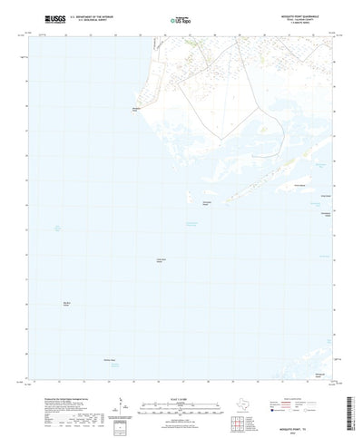 United States Geological Survey Mosquito Point, TX (2022, 24000-Scale) digital map