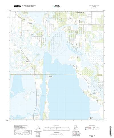 United States Geological Survey Moss Lake, LA (2020, 24000-Scale) digital map