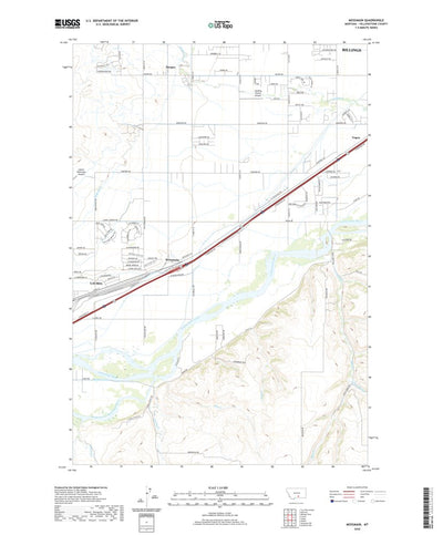 United States Geological Survey Mossmain, MT (2020, 24000-Scale) digital map