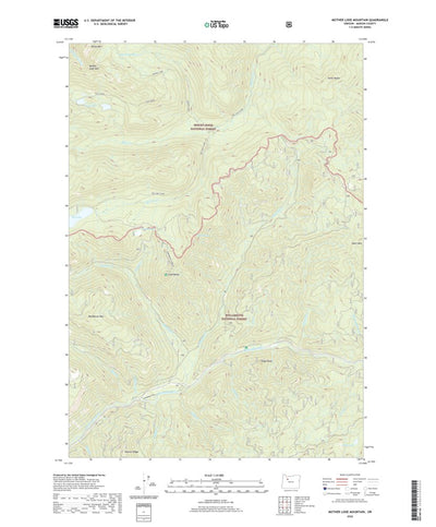 United States Geological Survey Mother Lode Mountain, OR (2020, 24000-Scale) digital map