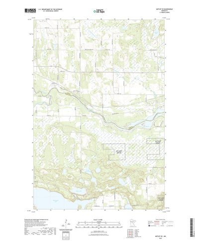 United States Geological Survey Motley SE, MN (2022, 24000-Scale) digital map