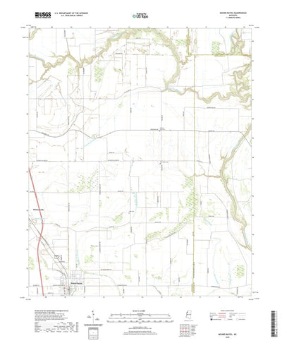 United States Geological Survey Mound Bayou, MS (2020, 24000-Scale) digital map