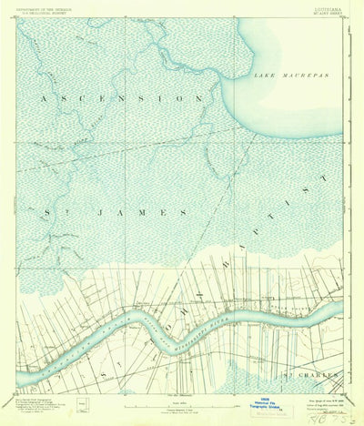United States Geological Survey Mount Airy, LA (1892, 62500-Scale) digital map