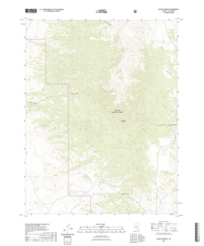 United States Geological Survey Mount Ardivey, NV (2021, 24000-Scale) digital map