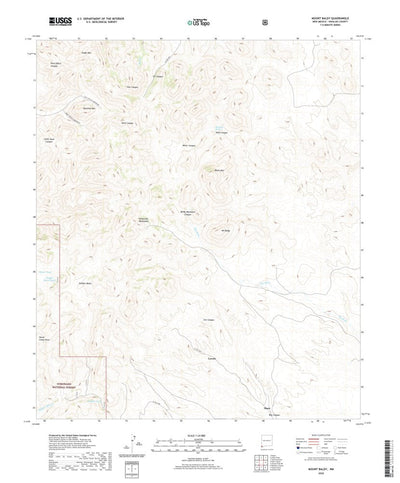 United States Geological Survey Mount Baldy, NM (2020, 24000-Scale) digital map