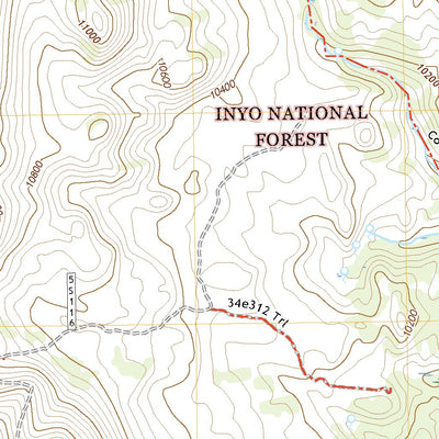 United States Geological Survey Mount Barcroft, CA (2021, 24000-Scale) digital map