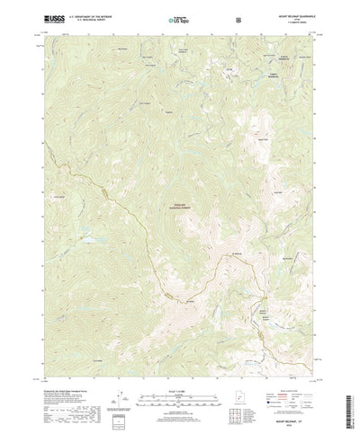 United States Geological Survey Mount Belknap, UT (2020, 24000-Scale) digital map