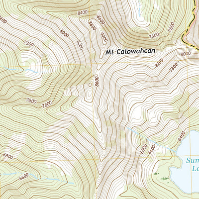 United States Geological Survey Mount Calowahcan, MT (2020, 24000-Scale) digital map