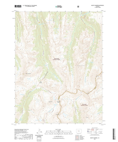United States Geological Survey Mount Champion, CO (2022, 24000-Scale) digital map