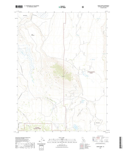 United States Geological Survey Mount Dome, CA (2022, 24000-Scale) digital map