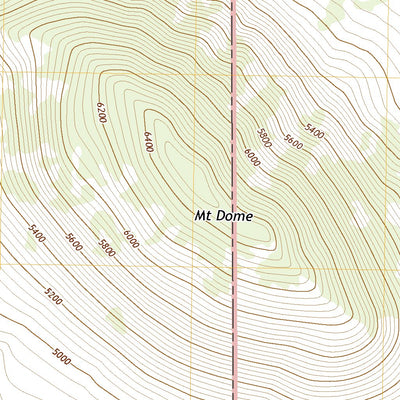 United States Geological Survey Mount Dome, CA (2022, 24000-Scale) digital map