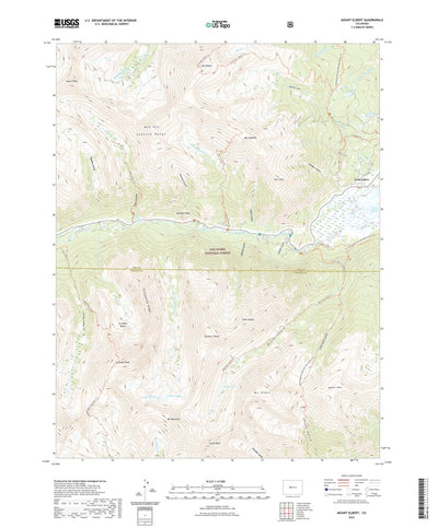 United States Geological Survey Mount Elbert, CO (2022, 24000-Scale) digital map