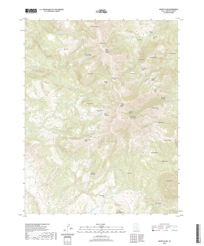 United States Geological Survey Mount Ellen, UT (2020, 24000-Scale) digital map