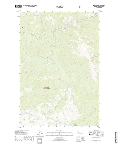 United States Geological Survey Mount Emerine, MT (2020, 24000-Scale) digital map