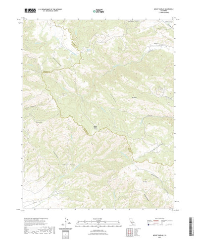 United States Geological Survey Mount Harlan, CA (2021, 24000-Scale) digital map