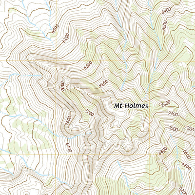 United States Geological Survey Mount Holmes, UT (2020, 24000-Scale) digital map