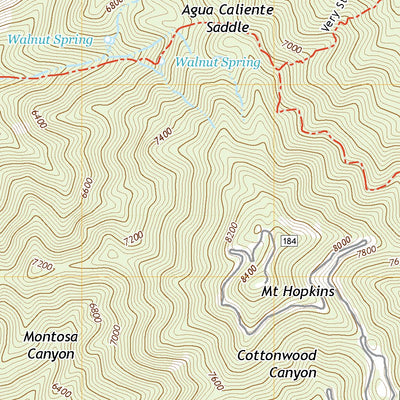 United States Geological Survey Mount Hopkins, AZ (2021, 24000-Scale) digital map